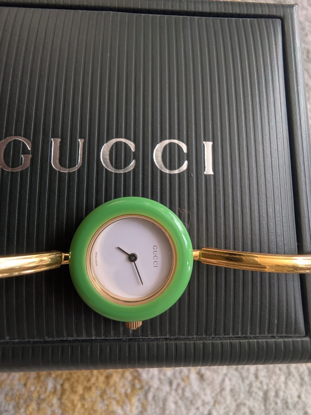 Authentic Light Green Gucci Bezel Only